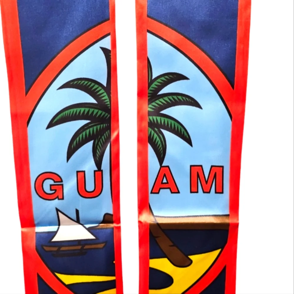 Graduation Sash - Blue w/‎ GUAM SEAL. Unisex Design - Picture 3 of 5